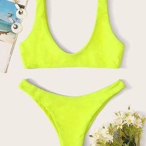 Zaful Neon Yellow Bikini